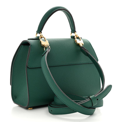 Moynat Taurillon Blush Rejane BB Emerald 3 of 9