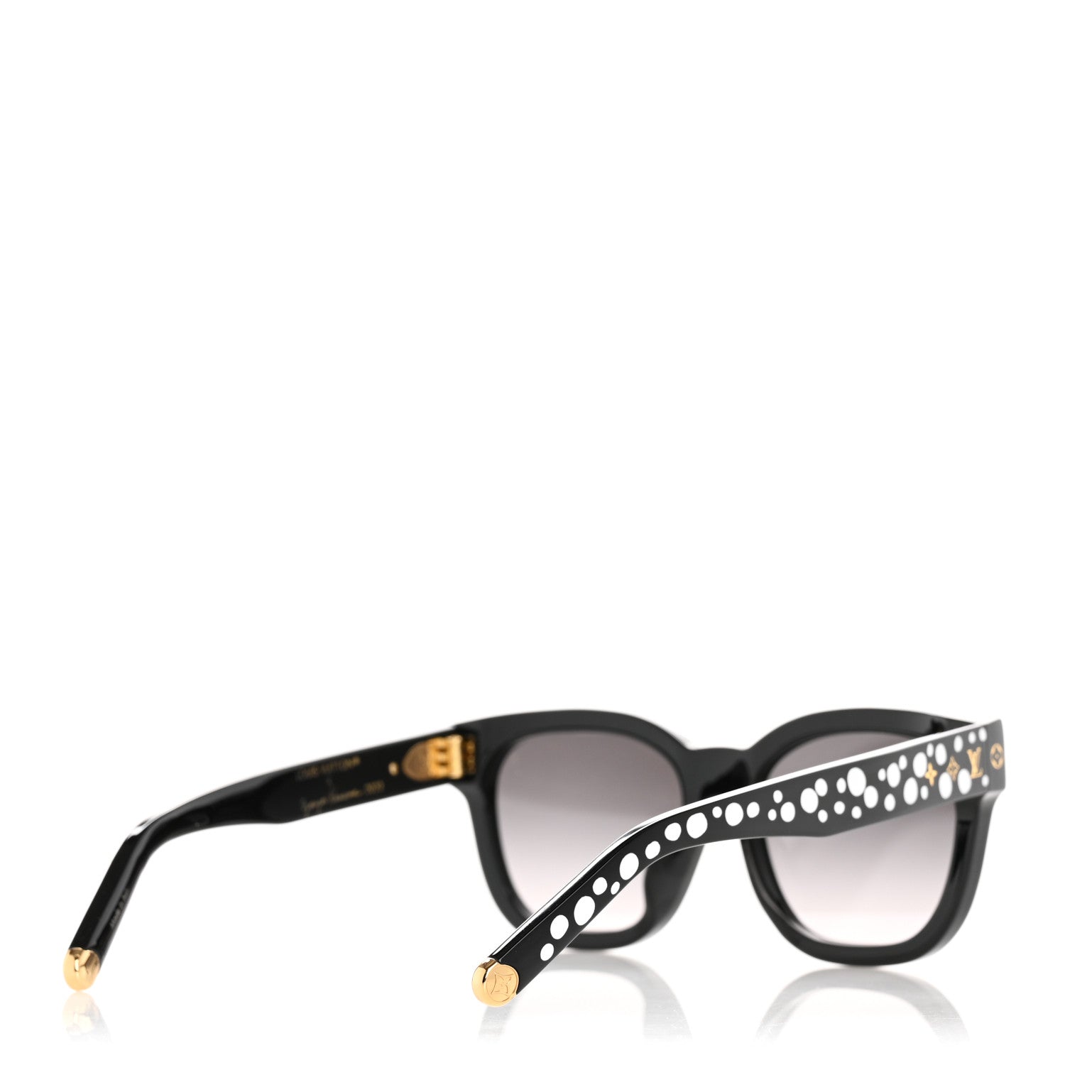 Louis Vuitton LV X YK Acetate Painted Dots Sunglasses Z1903E Black White 3 of 8
