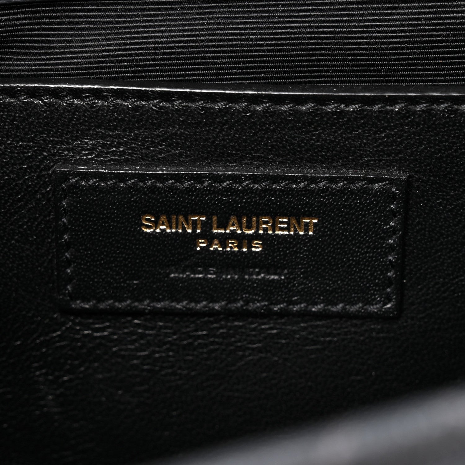 Saint Laurent Grain De Poudre Textured Mixed Matelasse Triquilt Medium Monogram Satchel Dark Smog 5 of 9