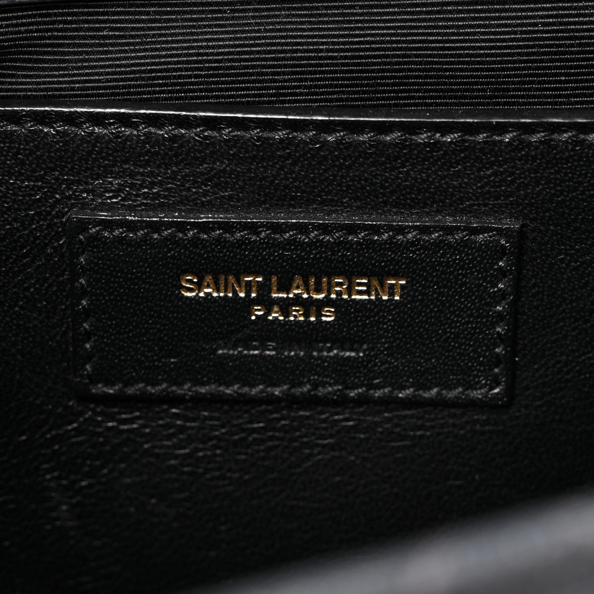 Saint Laurent Grain De Poudre Textured Mixed Matelasse Triquilt Medium Monogram Satchel Dark Smog 6 of 10