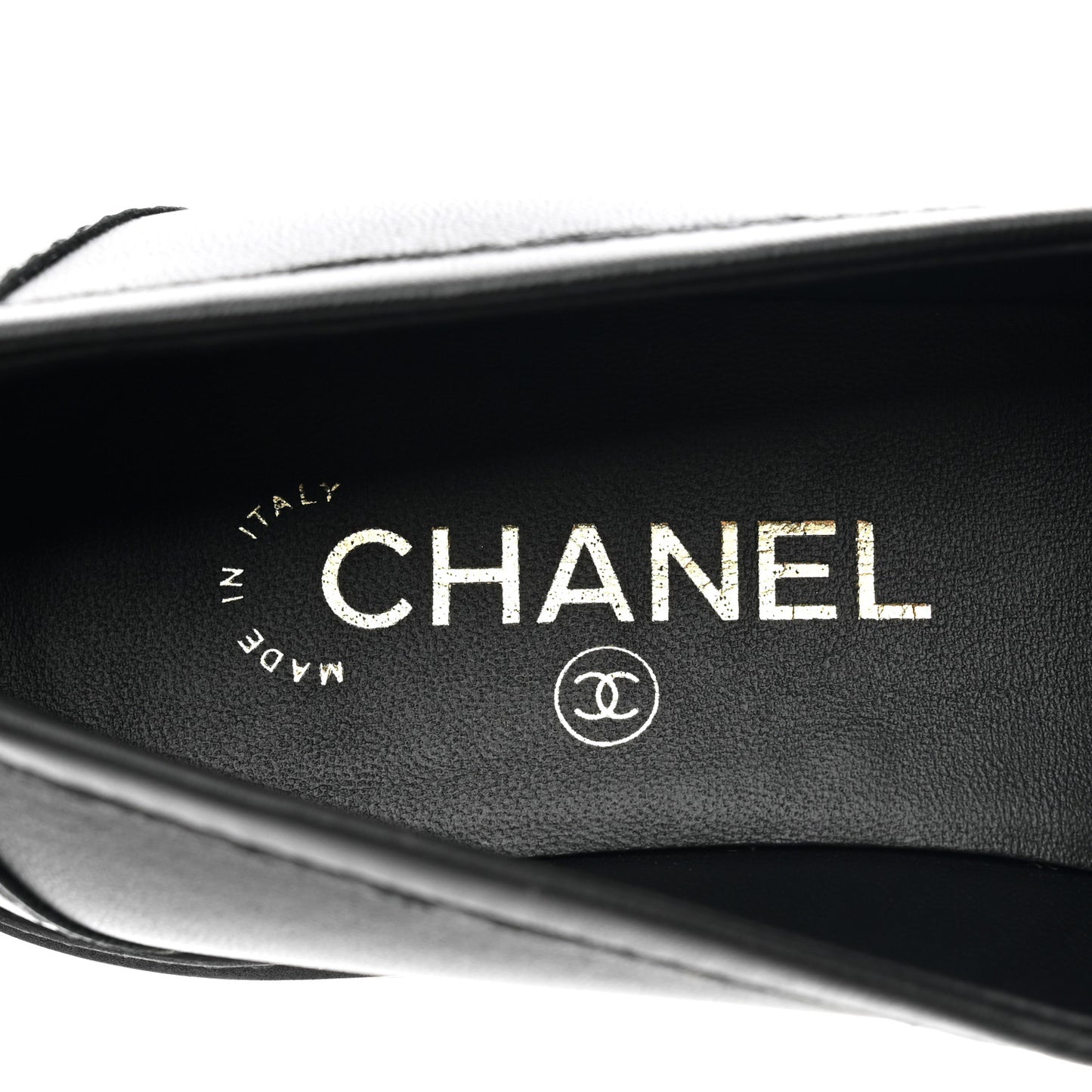 Lambskin Quilted CC Turnlock Loafers 40 Black