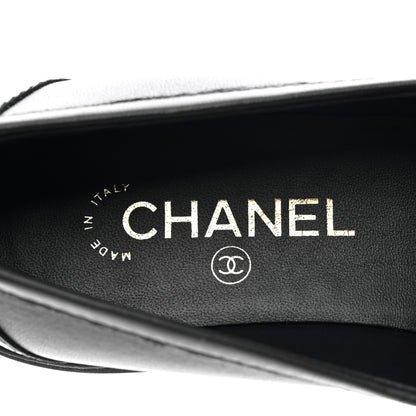 Chanel Lambskin Quilted CC Turnlock Loafers 40 Black 7 of 8