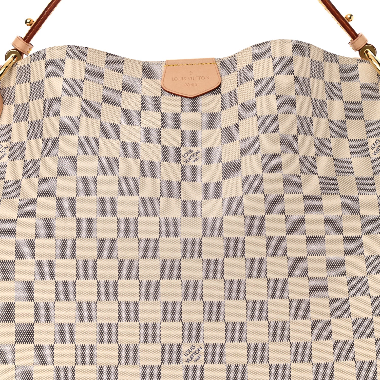 Louis Vuitton Damier Azur Graceful MM Rose Ballerine 6 of 9