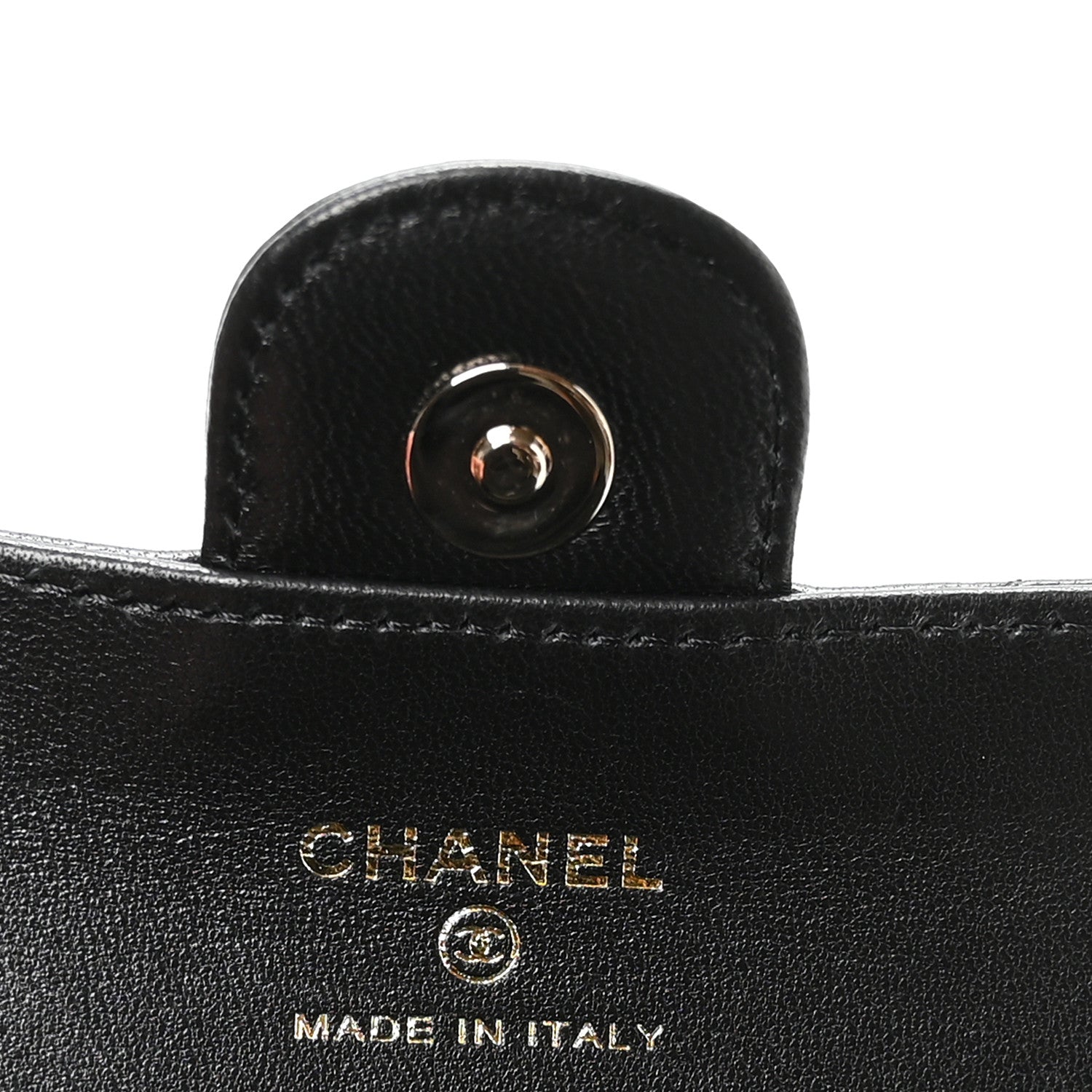 Chanel Lambskin Quilted Box Of Secrets Card Holder With Chain Black 5 of 9