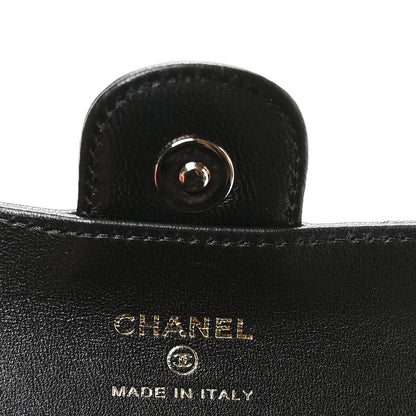 Chanel Lambskin Quilted Box Of Secrets Card Holder With Chain Black 5 of 9