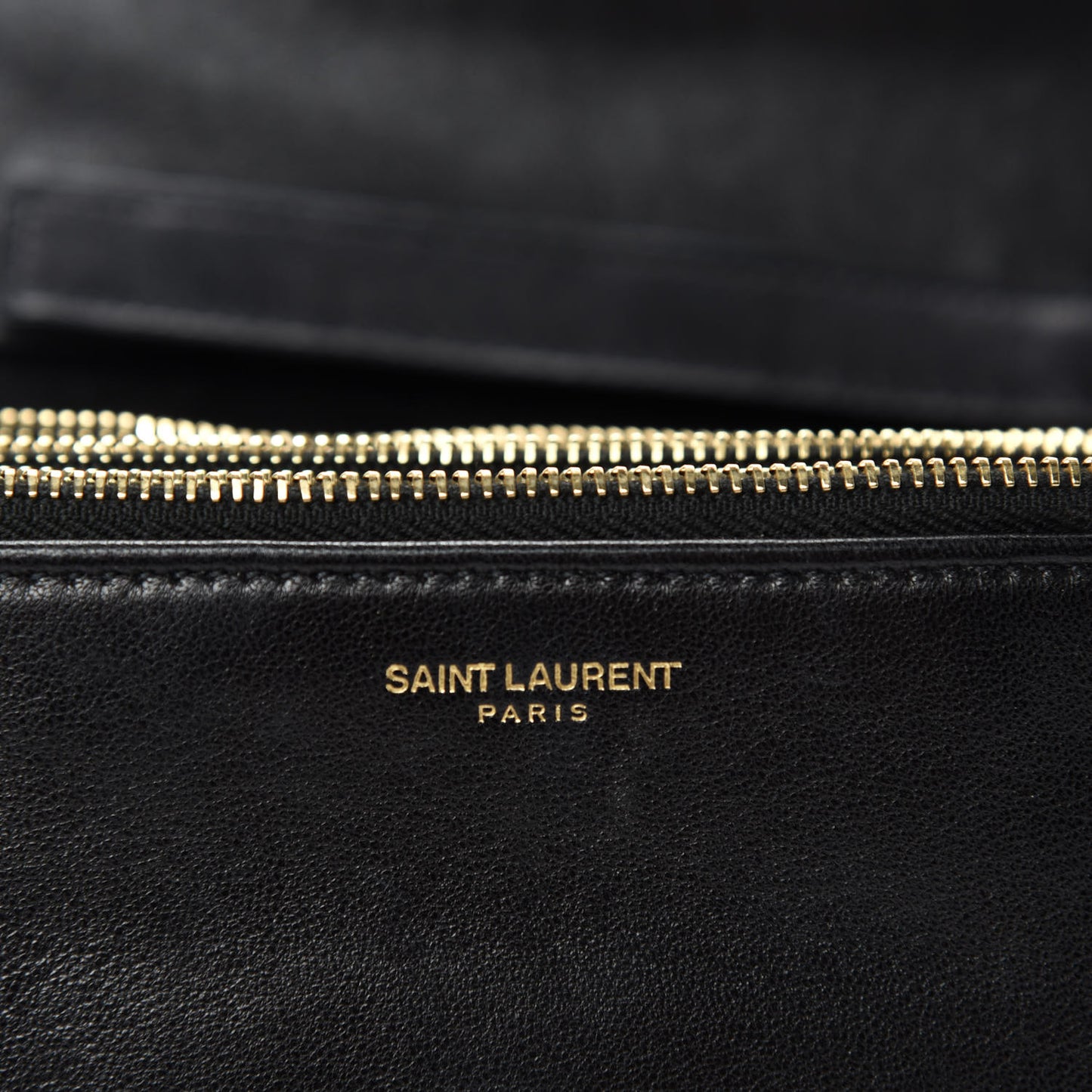 Lambskin Diamond Quilted Monogram Angie Chain Bag Black