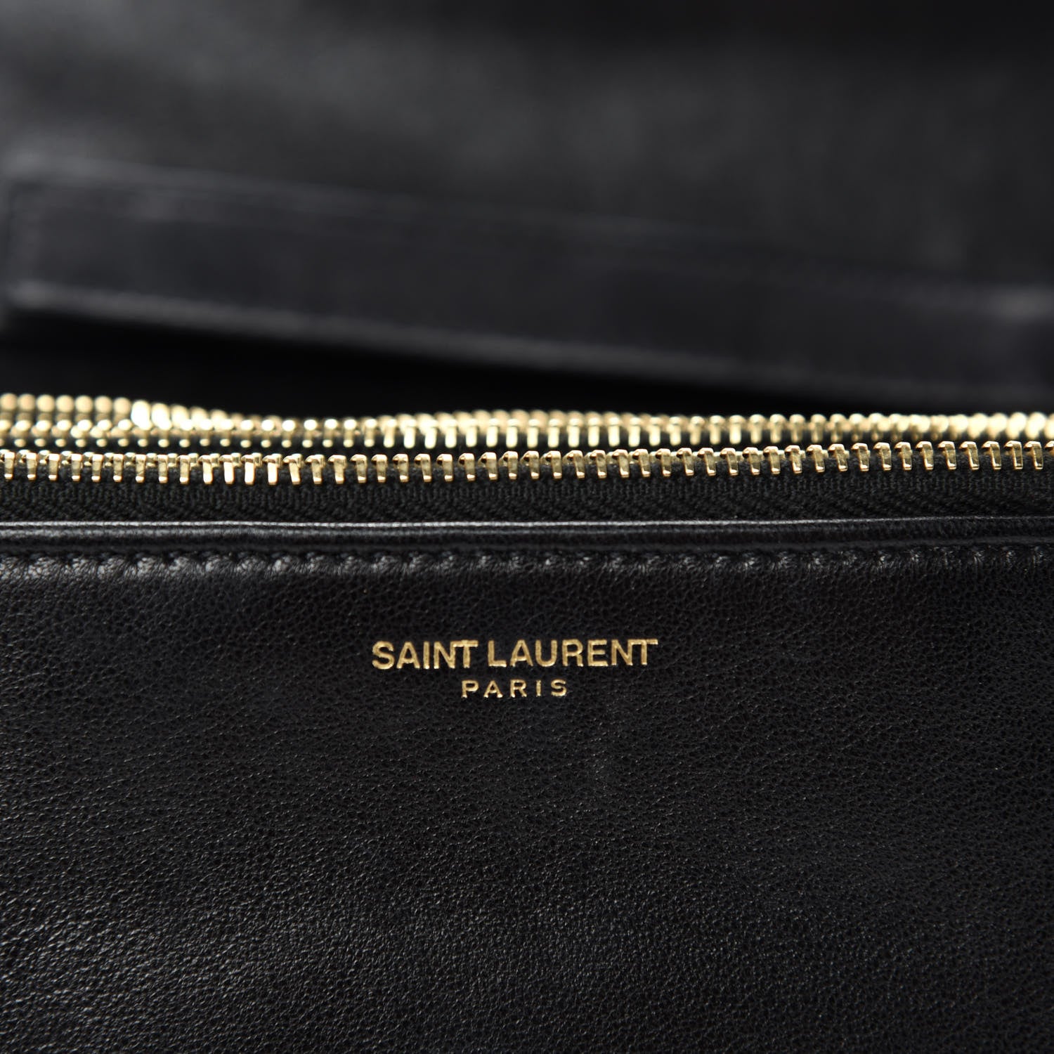 Saint Laurent Lambskin Diamond Quilted Monogram Angie Chain Bag Black 9 of 11