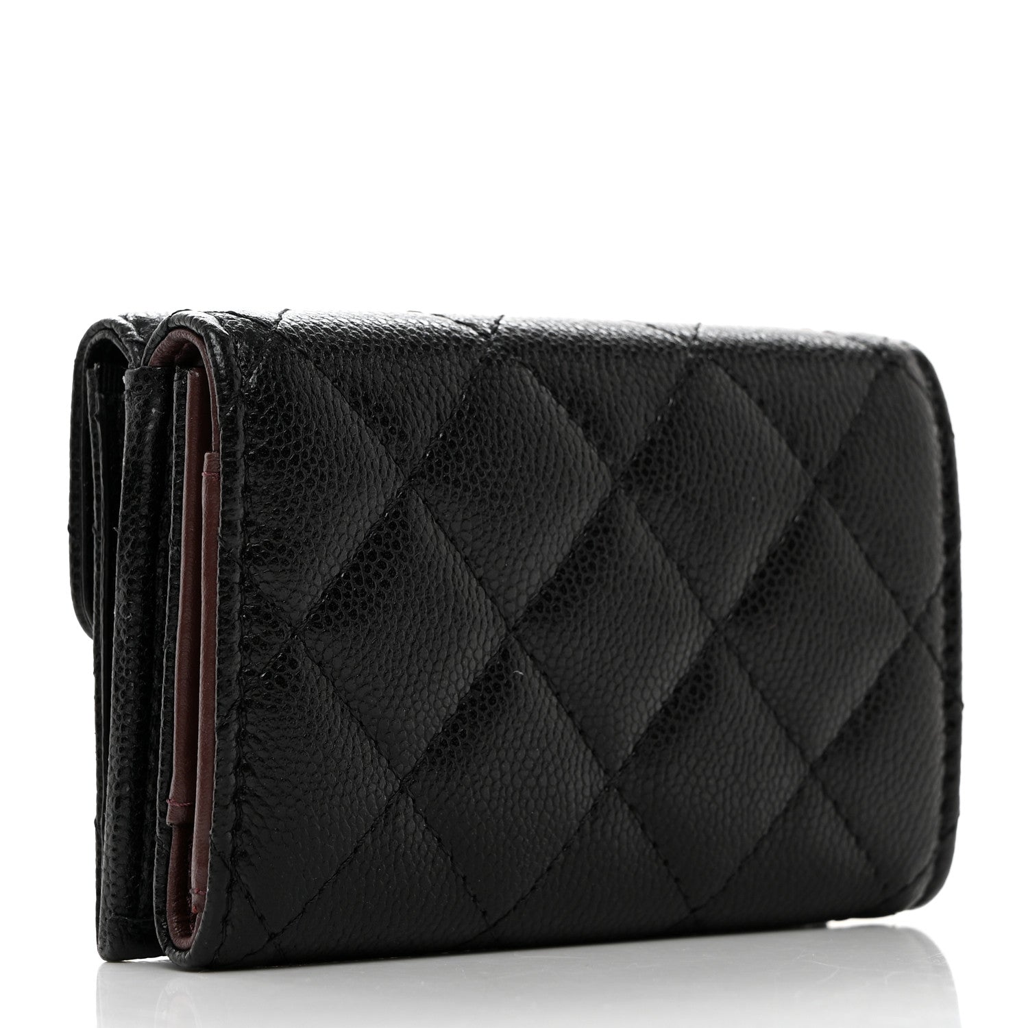Chanel Caviar Quilted Double Flap Wallet Black 3 of 9