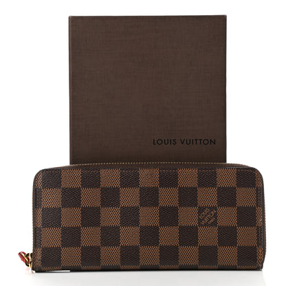 Louis Vuitton Damier Ebene Clemence Wallet Cherry 9 of 9