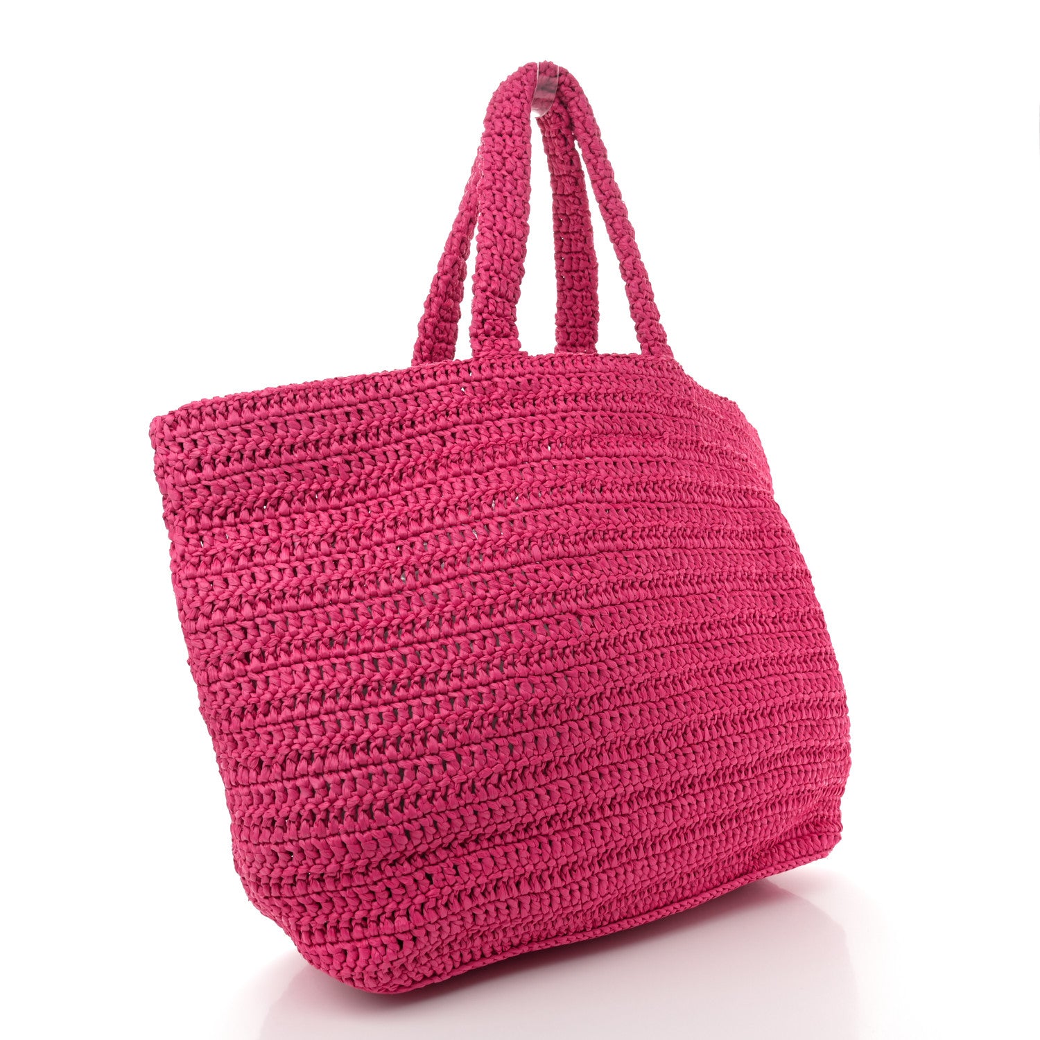 Saint Laurent Raffia Rive Gauche Tote Pink 3 of 10