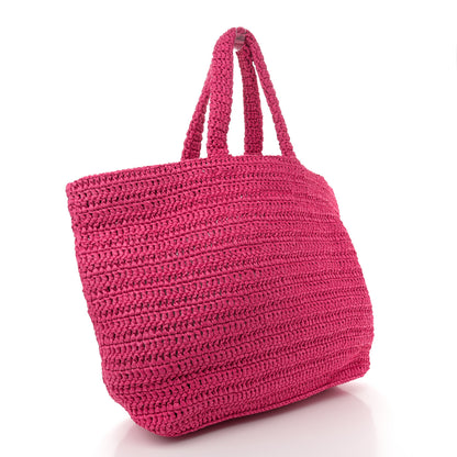 Saint Laurent Raffia Rive Gauche Tote Pink 3 of 10