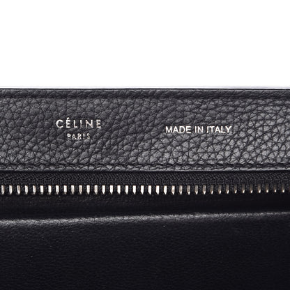 Celine Drummed Calfskin Suede Small Trapeze Black 7 of 16