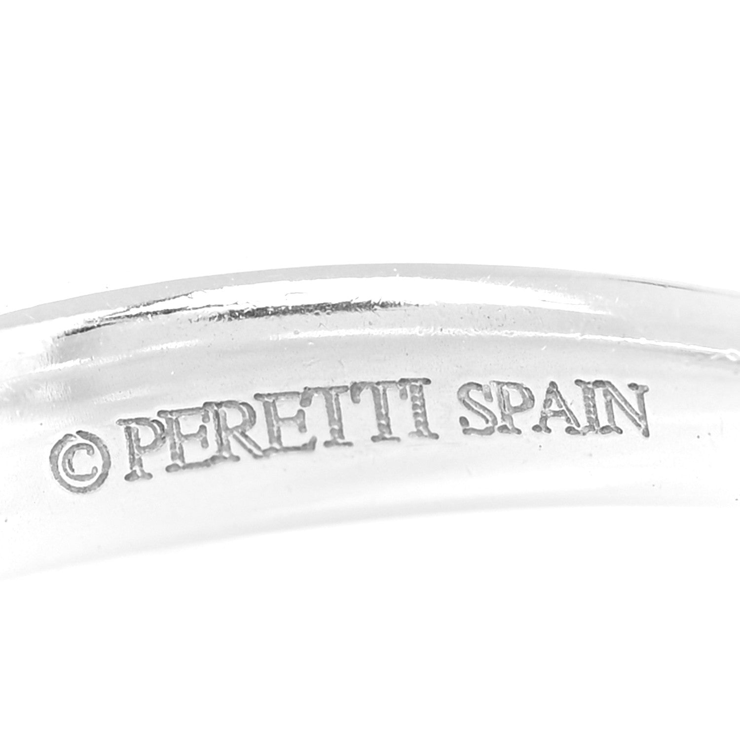 Tiffany Sterling Silver Diamond Elsa Peretti Open Heart Ring 54 6.75 6 of 6