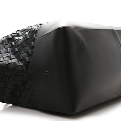 Bottega Veneta Nappa Intrecciato Travel Duffel Bag Black 9 of 10