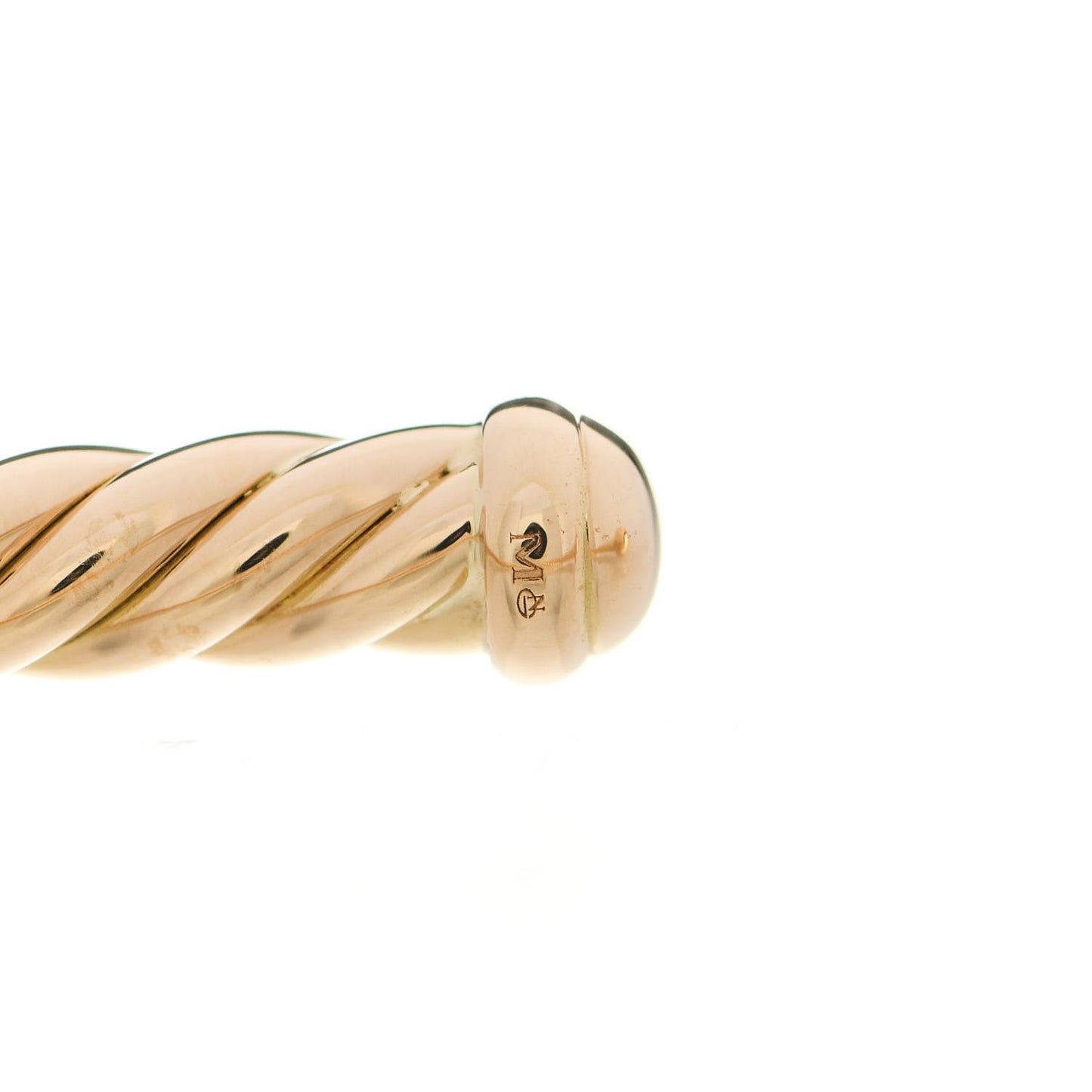 18K Yellow Gold 4mm Cablespira Bracelet