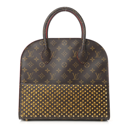 Louis Vuitton Monogram Calf Hair Spikes Iconoclasts Christian Louboutin Tote Red 1 of 16