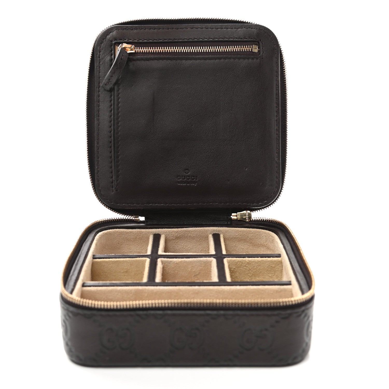 Gucci Guccissima Jewelry Case Brown 5 of 10