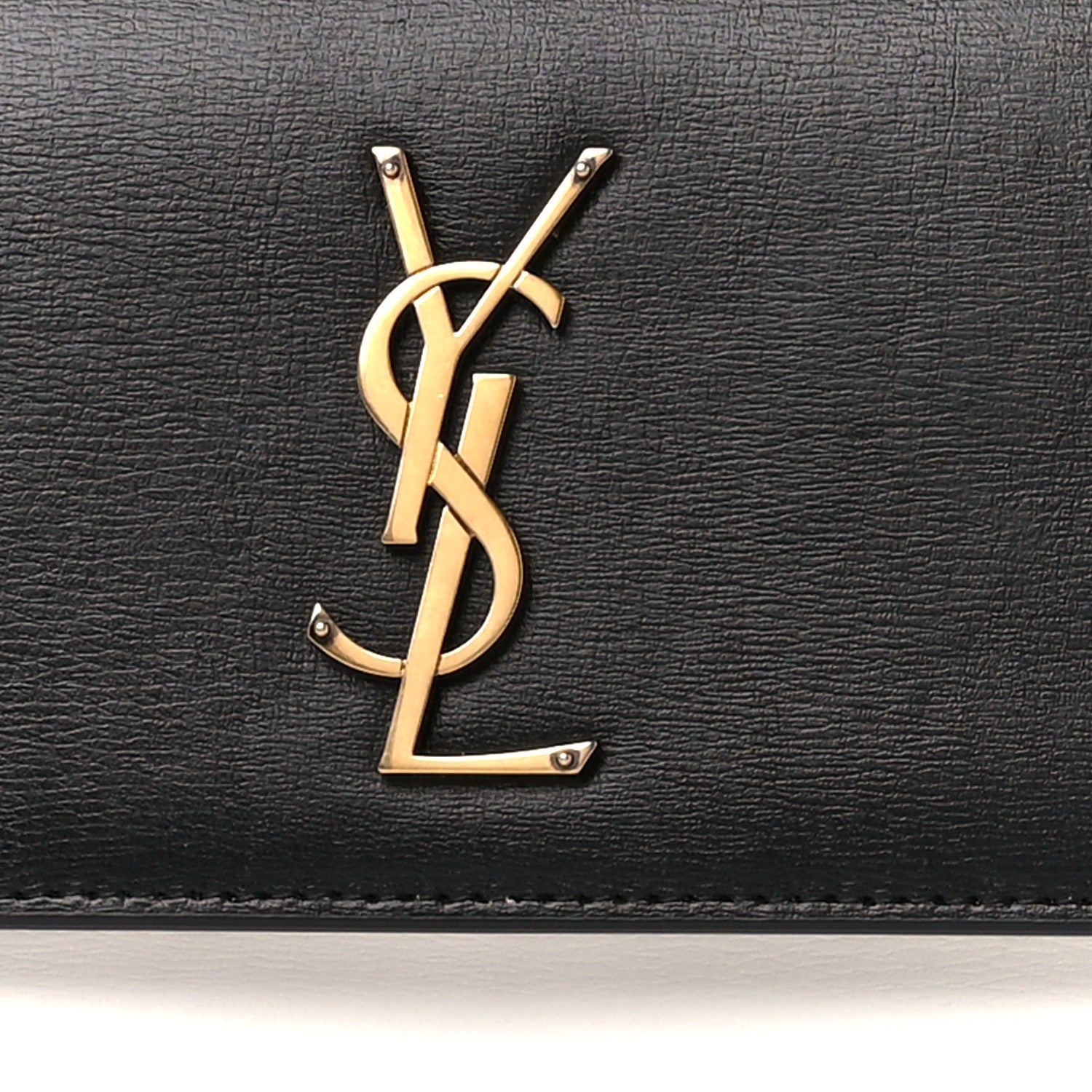 Saint Laurent Calfskin Bi-Color Medium Monogram Sunset Black Pearl White 9 of 11