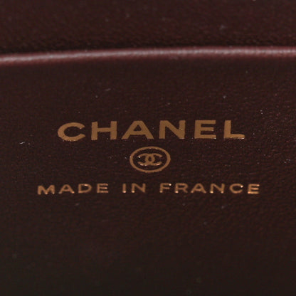 Chanel Lambskin Quilted Small Top Handle Vanity Case With Chain Dark Brown 5 of 9