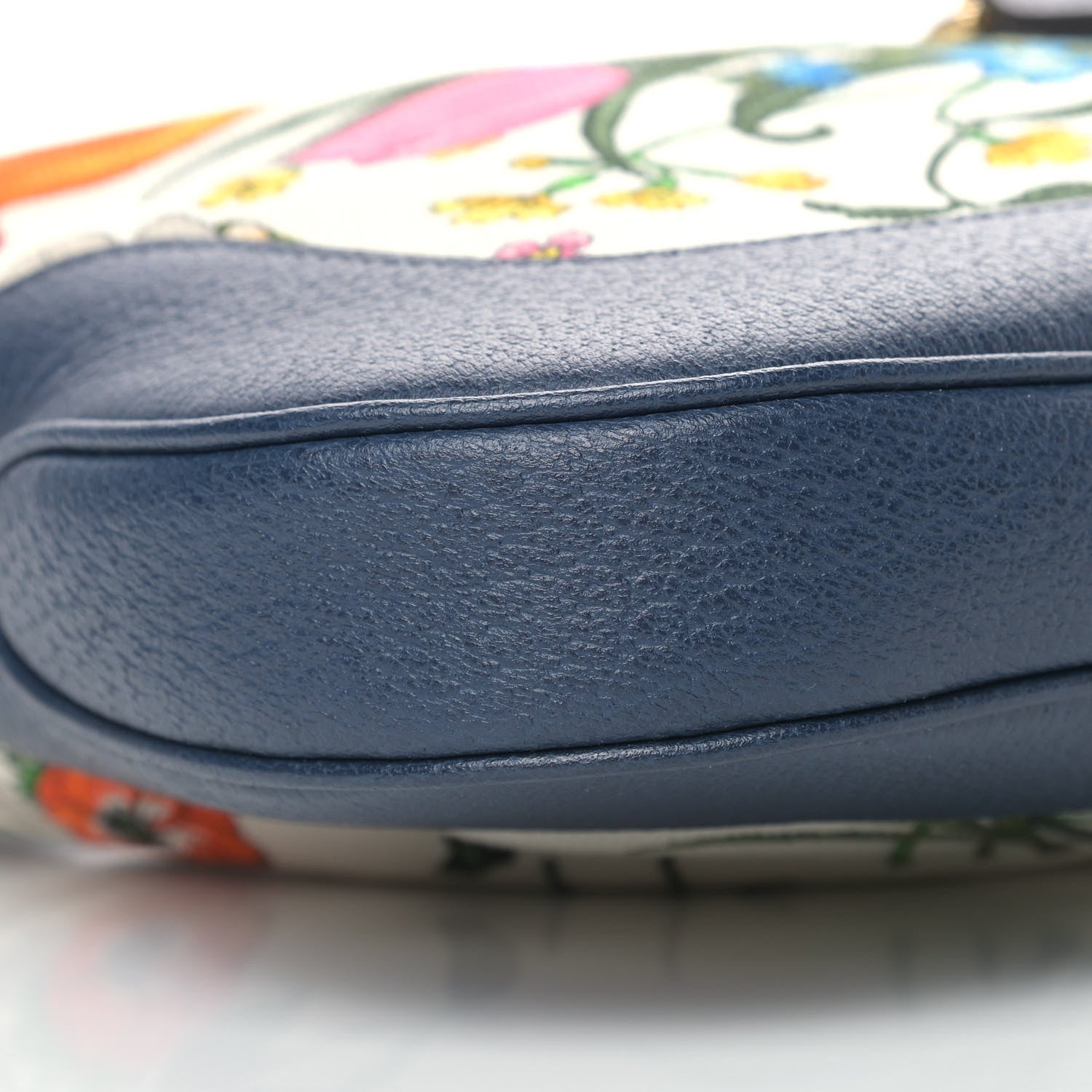 Gucci Canvas Flora Medium Jackie Hobo Blue Agata 8 of 10