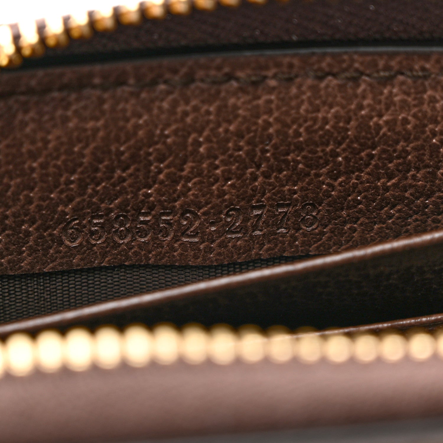 Gucci GG Supreme Monogram Textured Dollar Calfskin Web Ophidia Zip Around Card Case Wallet Beige Ebony New Acero 6 of 8