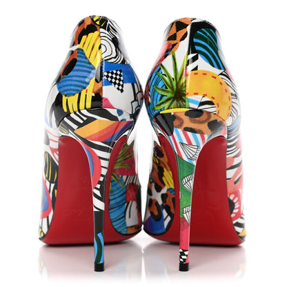 Christian Louboutin Patent Sapeur Hot Chick 100 Pumps 35 Multicolor 6 of 12