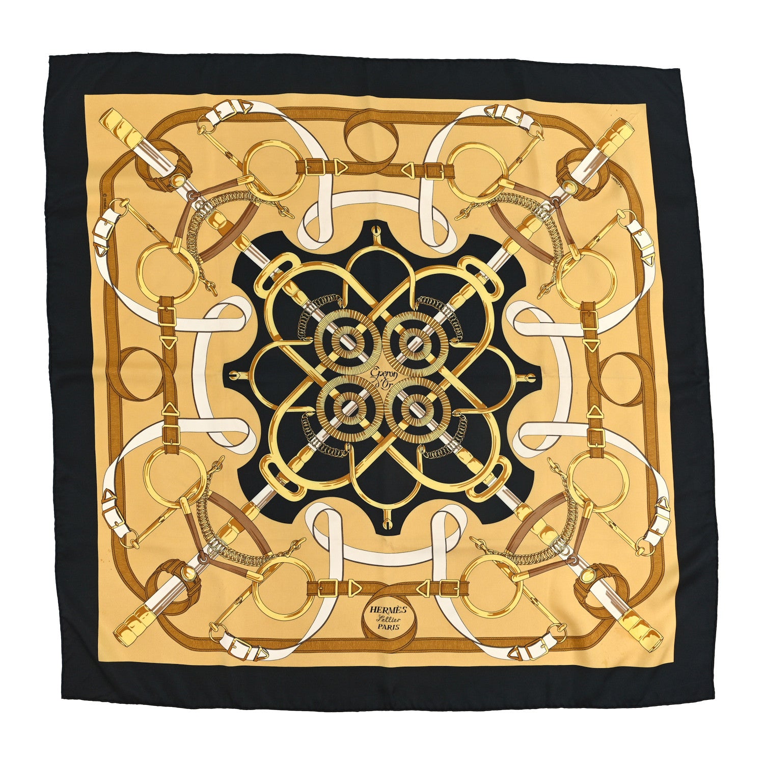 Hermes Silk Eperon D'Or Scarf 90 1 of 5