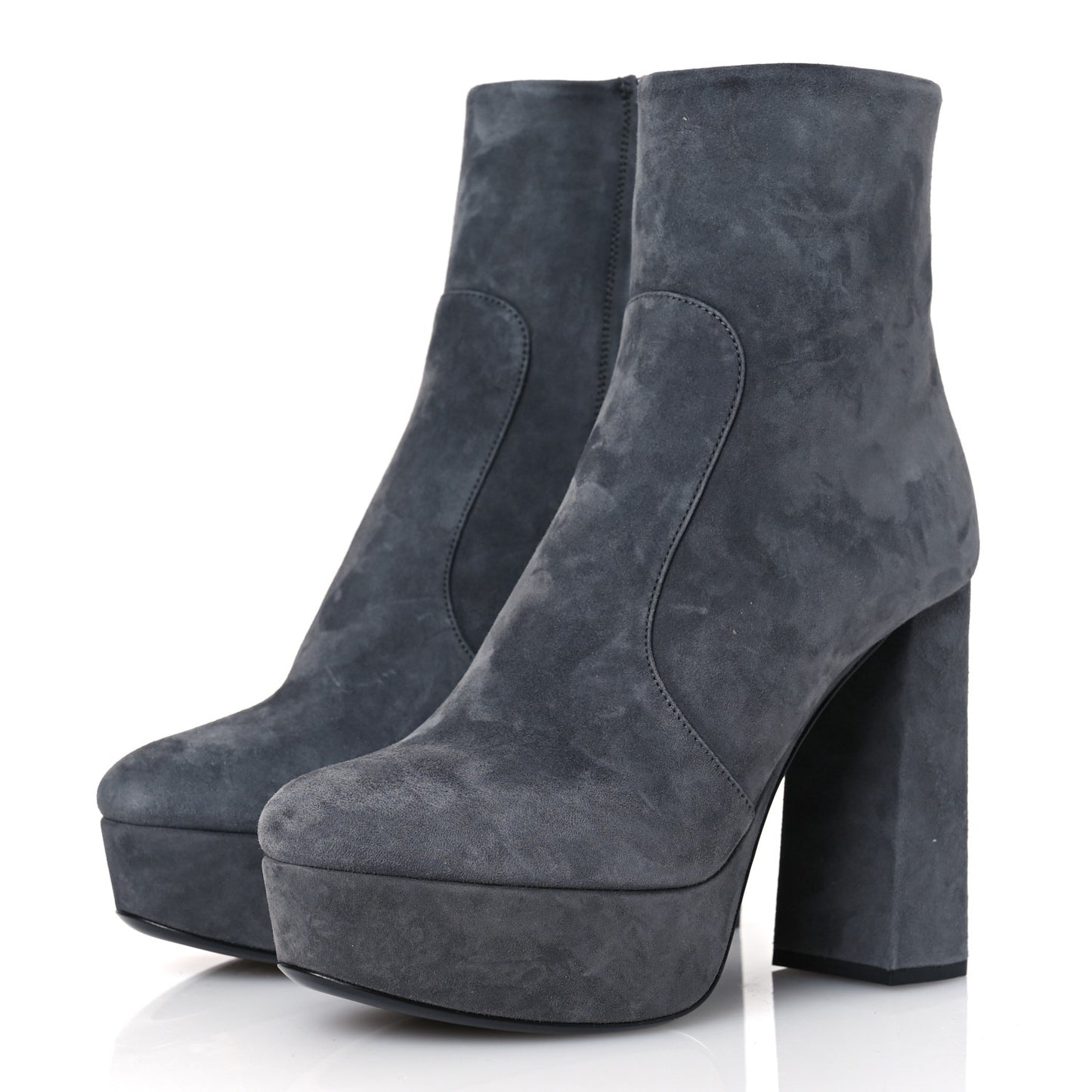 Camoscio Donna Ankle Boots 35.5 Anthracite