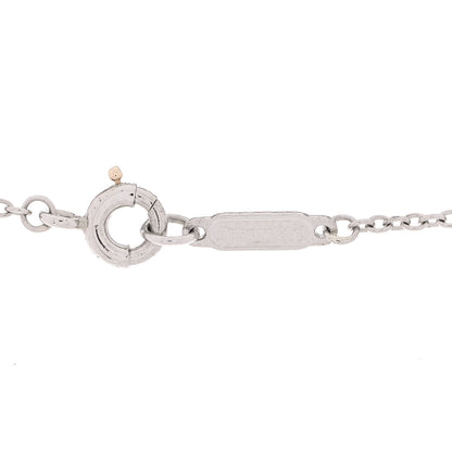 Tiffany Platinum Diamond Cross Stitch Pendant Necklace 4 of 5