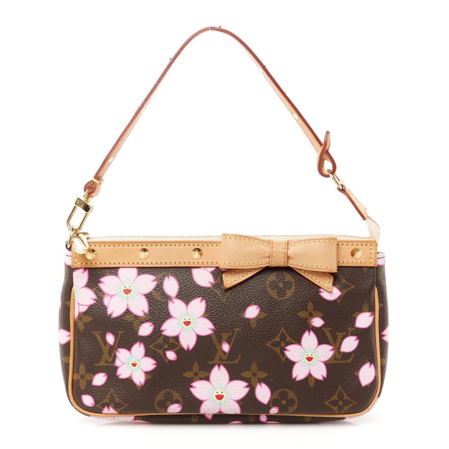 Louis Vuitton Monogram Cherry Blossom Pochette Accessories Brown 1 of 10