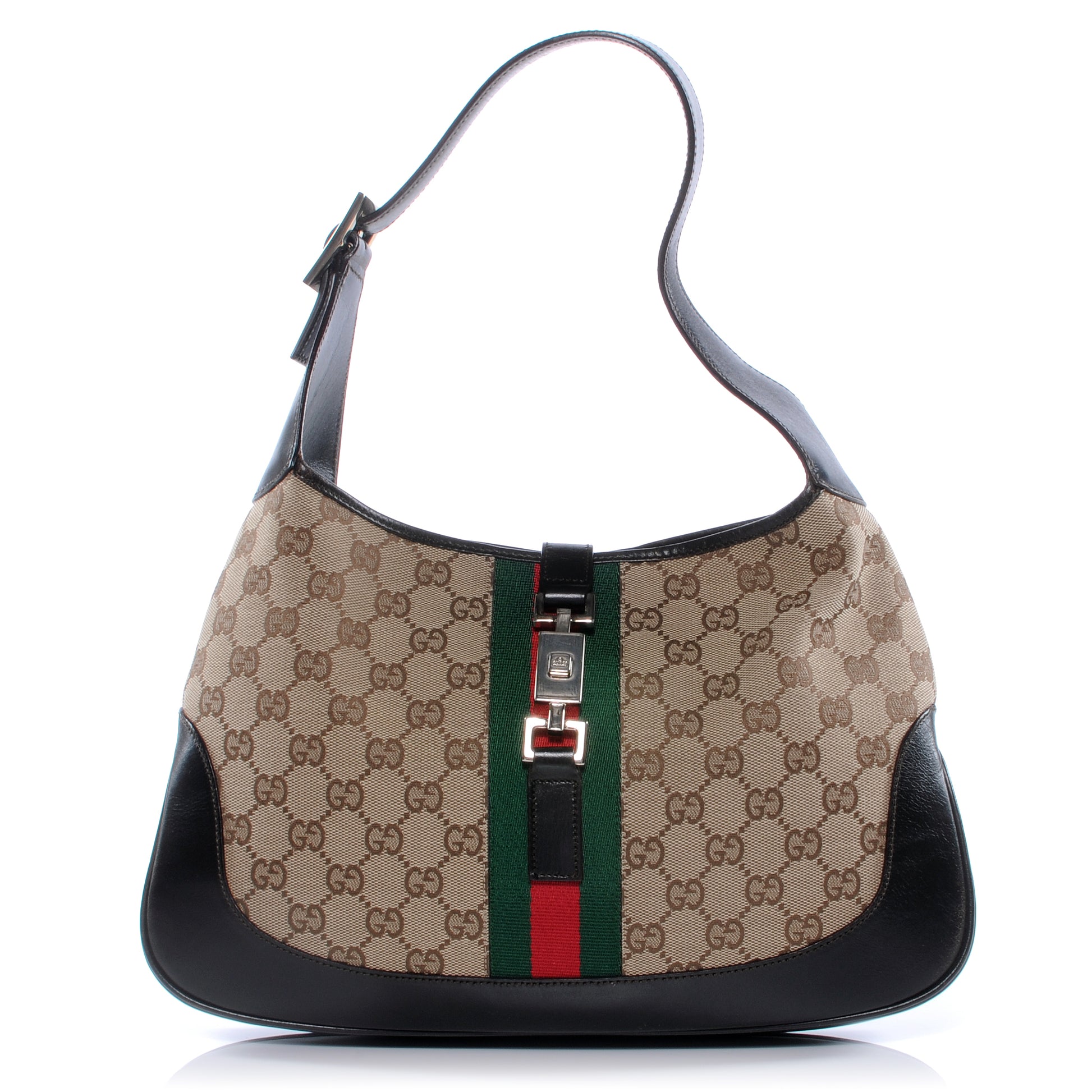 Gucci Monogram Web Jackie O Hobo 1 of 7