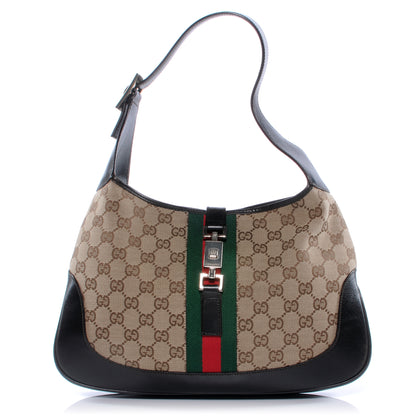 Gucci Monogram Web Jackie O Hobo 1 of 7