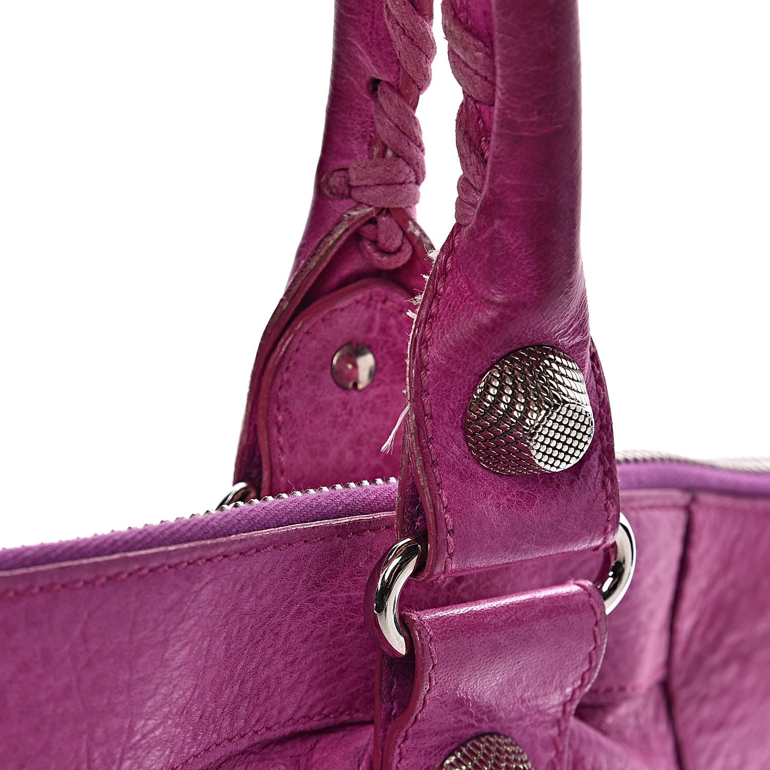 Balenciaga Agneau Giant 21 Silver Hardware Weekender Magenta 22 of 32