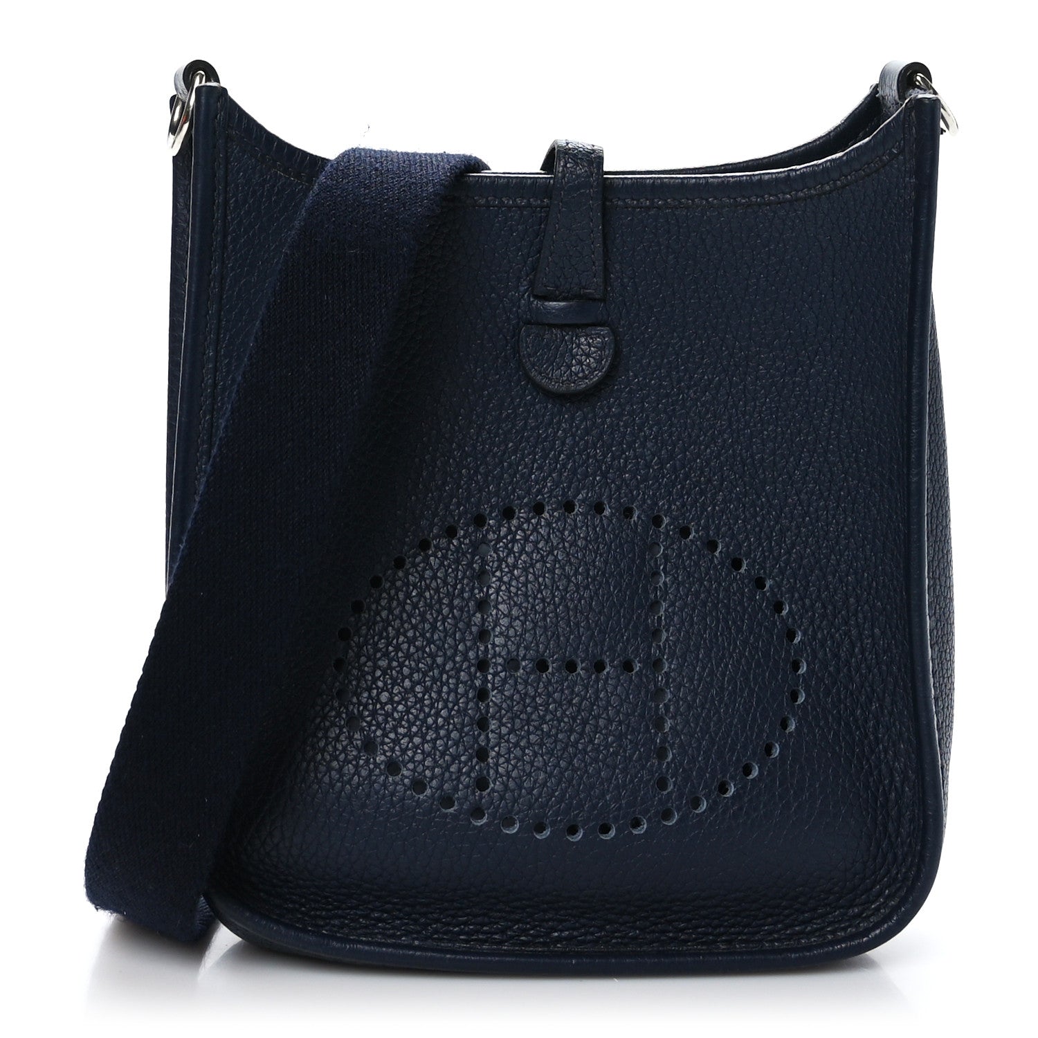 Hermes Taurillon Clemence Amazone Evelyne TPM Bleu Nuit Bleu Indigo 1 of 10
