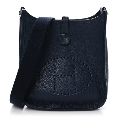 Hermes Taurillon Clemence Amazone Evelyne TPM Bleu Nuit Bleu Indigo 1 of 10