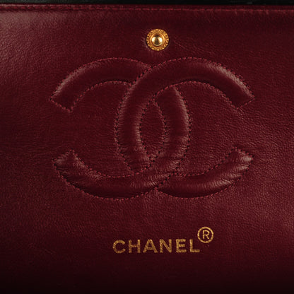 Chanel Lambskin Quilted Medium Double Flap Black 6 of 8