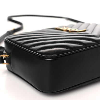 Saint Laurent Calfskin Matelasse Monogram Lou Camera Bag Black 8 of 9
