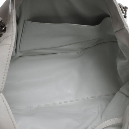 Chanel Leather Large Modern Chain Tote White 7 of 7