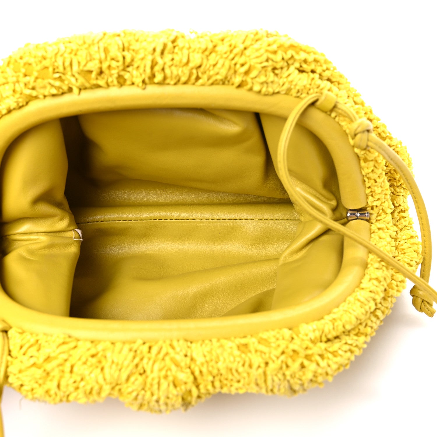 Bottega Veneta Boucle Curly Raffia The Mini Pouch Mirabelle 5 of 15