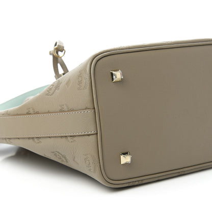 MCM Calfskin Ottomar Monogram Small Essential Bucket Urban Taupe 6 of 10