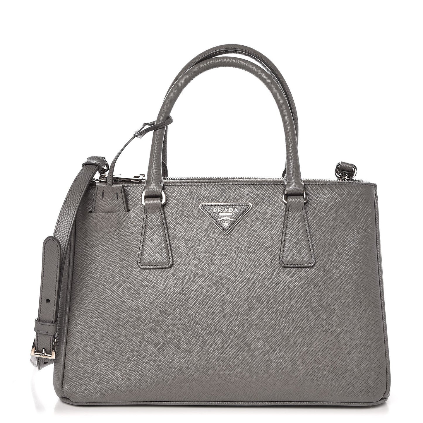 Saffiano Small Galleria Double Zip Tote Marmo