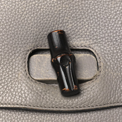 Gucci Cellarius Calfskin Medium Bamboo Daily Top Handle Bag Storm Grey 11 of 13