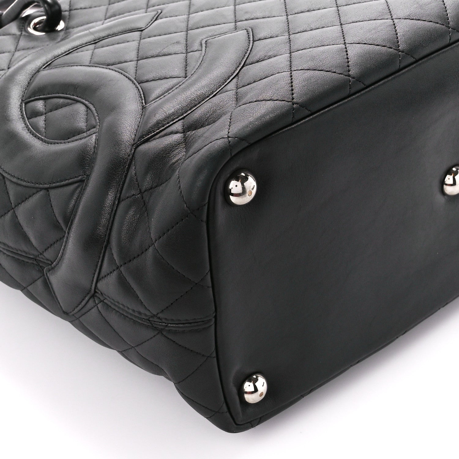 Chanel Calfskin Quilted Large Cambon Tote Black 8 of 9
