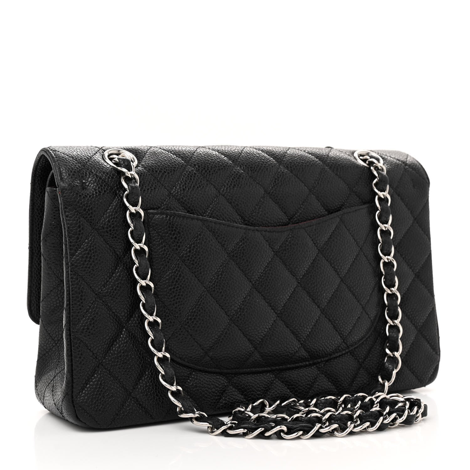 Chanel Caviar Quilted Medium Double Flap Black 3 of 16