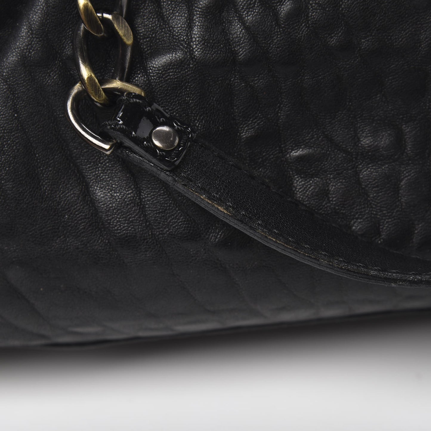 Nappa Patent B Bag Black