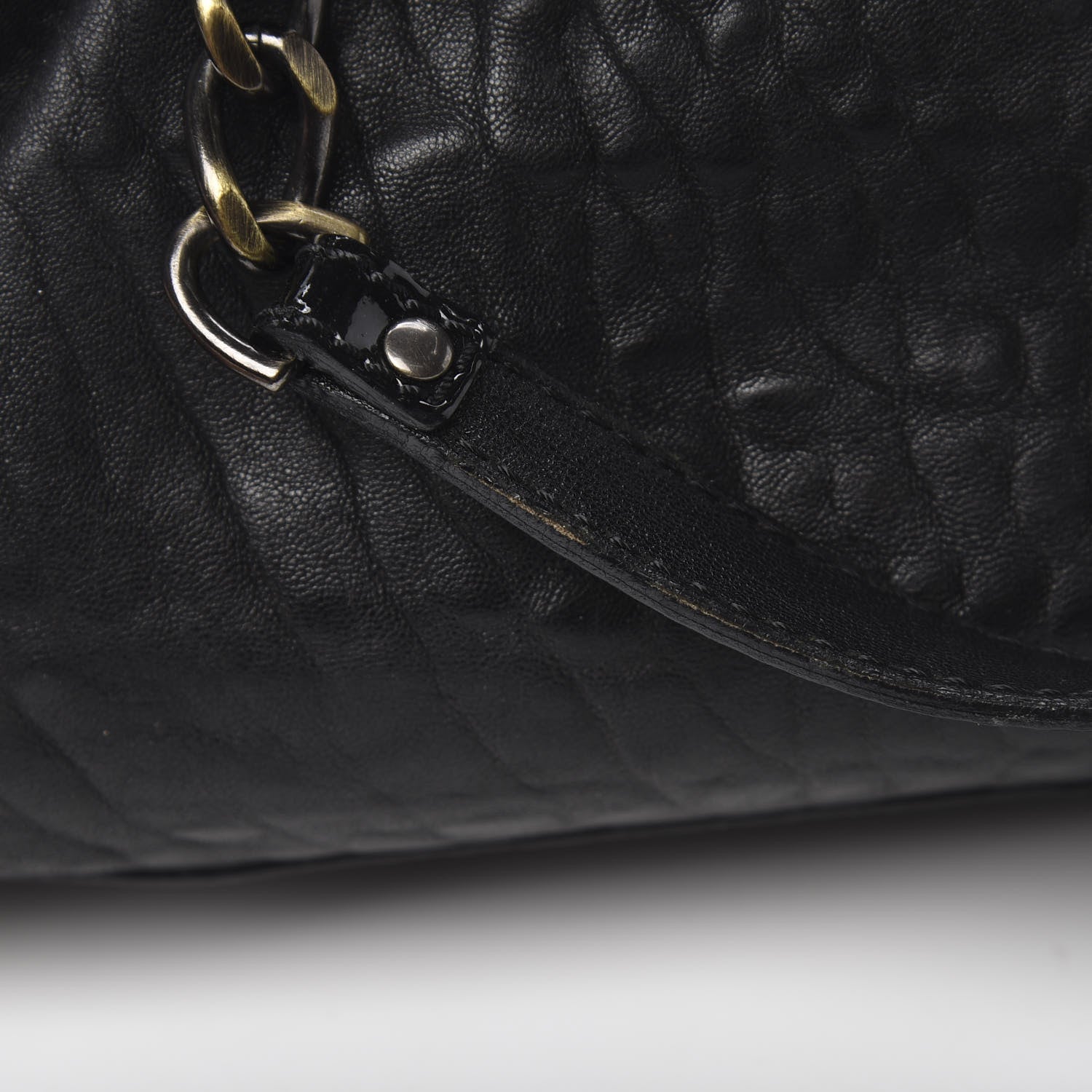 Fendi Nappa Patent B Bag Black 12 of 15