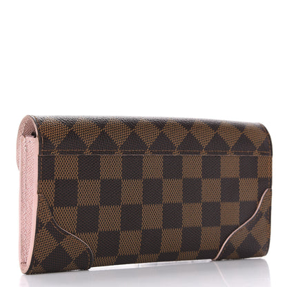 Louis Vuitton Damier Ebene Caissa Wallet Rose Ballerine 3 of 8