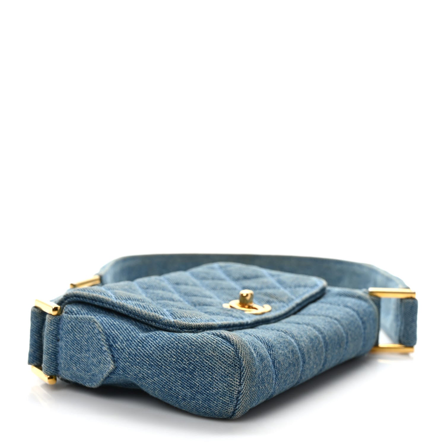 Chanel Denim Quilted Mini Flap Blue 4 of 12