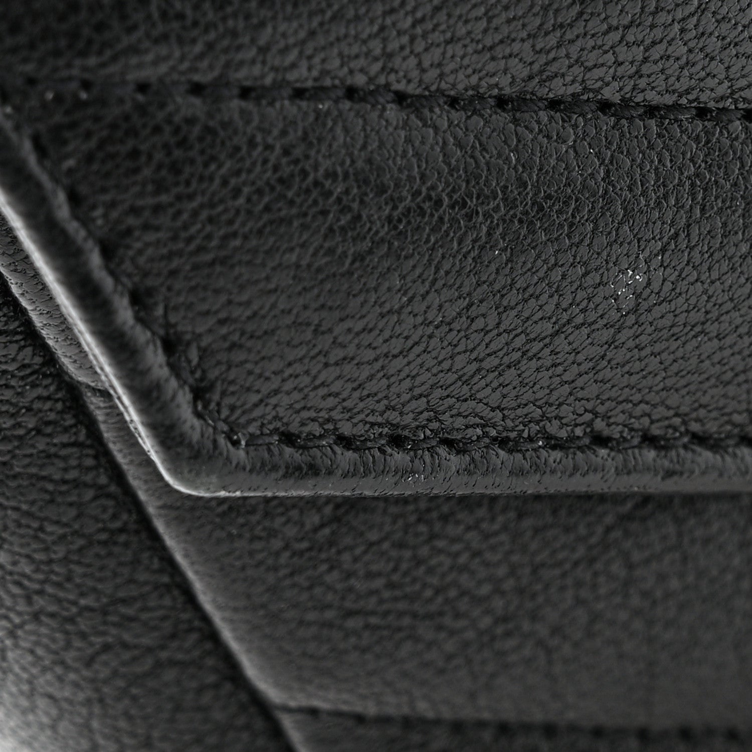 Saint Laurent Sheepskin Matelasse Chevron Monogram Mini College Bag Black 12 of 13