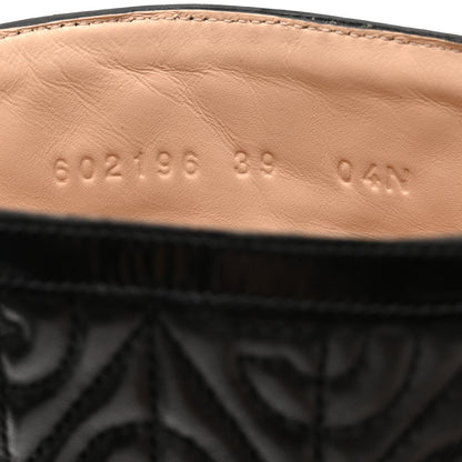 Gucci Calfskin Nappa Rhombus Quilted Trip Ankle Boots 39 Black 6 of 9